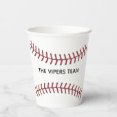 Aangepaste partij voor het honkbalteam van de Kool Papieren Bekers (Achterkant)