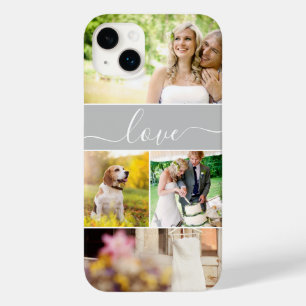 Aangepaste Pas getrouwd Foto's Modern liefdesscrip Case-Mate iPhone 14 Plus Hoesje