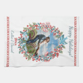 Aangepaste Pas getrouwd voor kerstmis met wiet-paa Theedoek (Horizontaal)