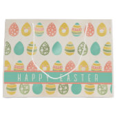 Aangepaste Pasen voor eieren Groot Cadeauzakje (Voorkant)