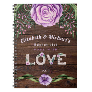 Aangepaste Passen getrouwd BUCKET-LIJST Notitieboek