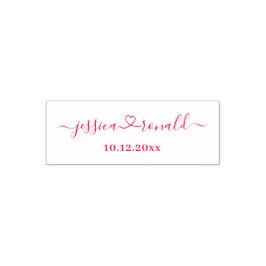 Aangepaste Passen getrouwd en huwelijksdatum Voorg Zelfinktende Stempel