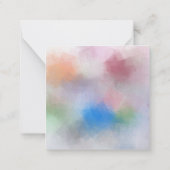 Aangepaste pasta-kleuren Abstracte lege Sjabloon (Achterkant)