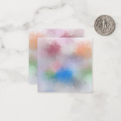 Aangepaste pasta-kleuren Abstracte lege Sjabloon (Voorkant / Achterkant in situ)