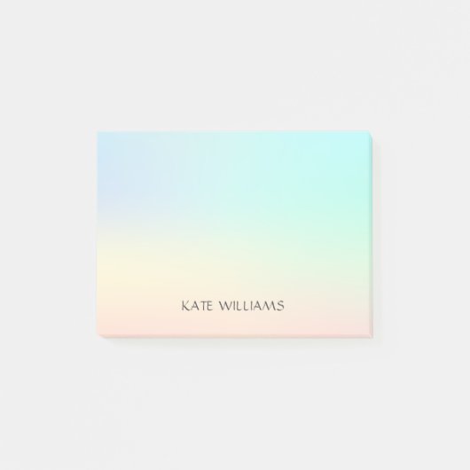 Aangepaste pasta-Waterverf stijlvol elegant Post-it® Notes (Voorkant)