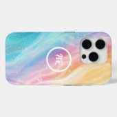 aangepaste pastel gekleurde iPhone case (Achterkant (horizontaal))