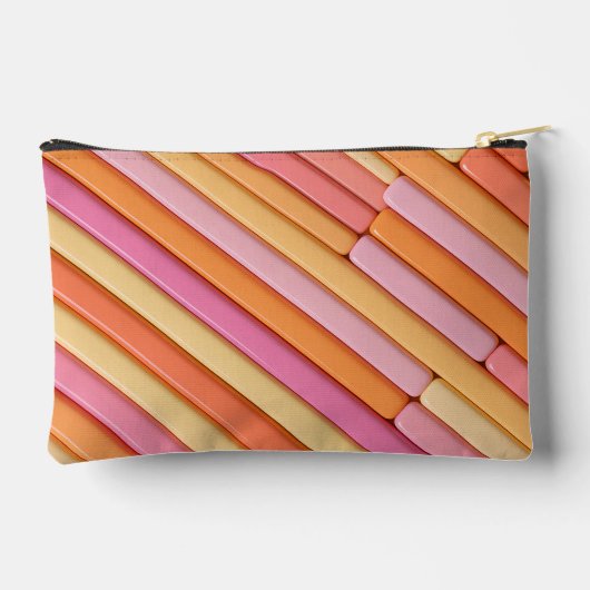 Aangepaste pastel geometrische accessoirezak – Mod Etui (Achterkant)
