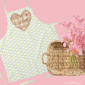 Aangepaste  pastel hartpatroon Valentijn Schort