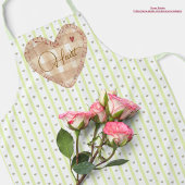 Aangepaste  pastel hartpatroon Valentijn Schort