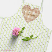 Aangepaste  pastel hartpatroon Valentijn Schort