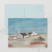Aangepaste Pastel Kaapse Cottage Tekening Briefkaart (Voorkant / Achterkant)