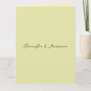 Aangepaste pastel kleur gepersonaliseerde minimali kaart