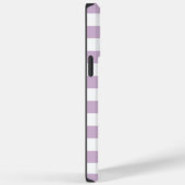 Aangepaste pastel licht zacht Paarse witte strepen Case-Mate iPhone Case (Achterkant / Rechts)