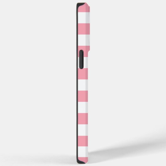 Aangepaste pastel Roos roze witte strepen Case-Mate iPhone Case (Achterkant / Rechts)