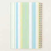 Aangepaste Pastelkleurige Gestreepte Planner (Achterkant)