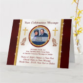 Aangepaste, pastorale jubileumkaarten of kaarten v (Gele Bloem)