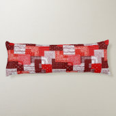 Aangepaste patchwork sjaal quilt patroon lichaamskussen (Achterkant)
