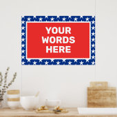 Aangepaste Patriottisch Poster (Keuken)