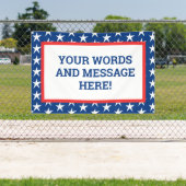 Aangepaste patriottische banner (Insitu)