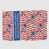 Aangepaste patriottische golfhanddoek (Horizontaal)