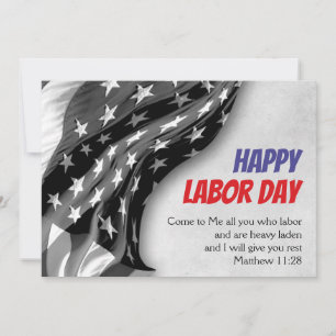 Aangepaste patriottische USA Vlag Christelijke ARB Feestdagenkaart