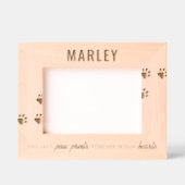 Aangepaste Paw Prints Pet Memorial Gegraveerde Lijstjes (Voorkant)