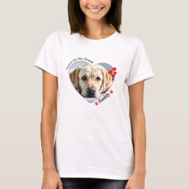 Aangepaste Paws op mijn hart Hondenliefhebber Pet T-shirt