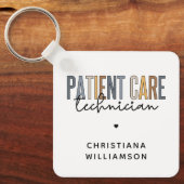 Aangepaste PCT-cadeaus voor patiënttechnicus Sleutelhanger (Voorkant)