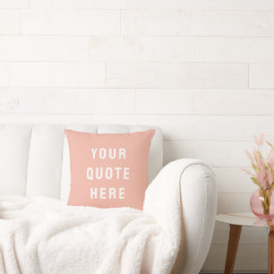Aangepaste Peach Nursery gepersonaliseerde uw offe Kussen