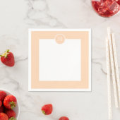 Aangepaste Peach Puff High-end gekleurd Servetten (Insitu)