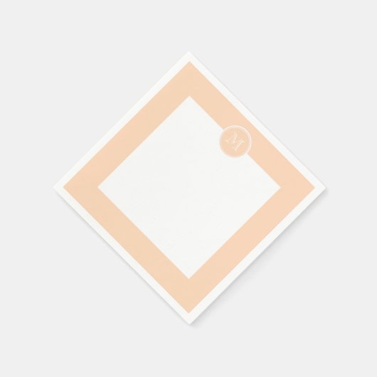 Aangepaste Peach Puff High-end gekleurd Servetten (Hoek)