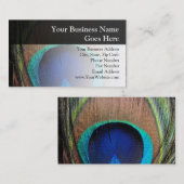 Aangepaste Peacock-doether Visitekaartje (Voorkant / Achterkant)