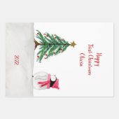 Aangepaste Peggy Penguin 1 Kerstmis Inpakpapier Vel (Voorkant)