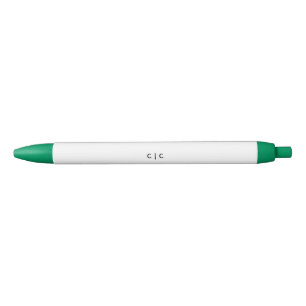 Aangepaste pen met zwarte afwerking, zwarte inkt