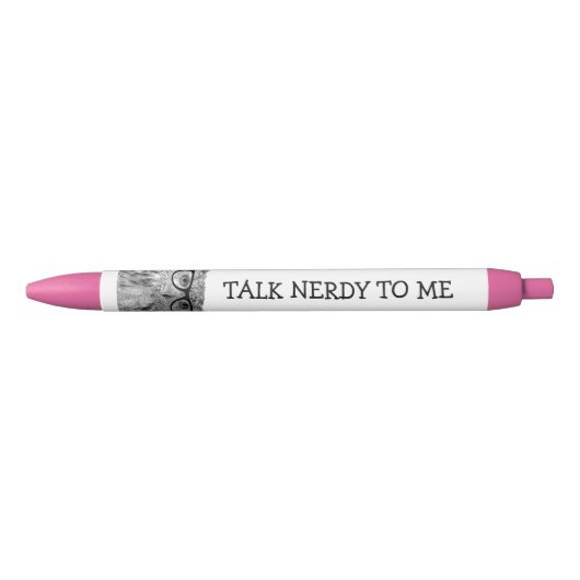 Aangepaste pennen met grappige uil die een geeky b (Voorkant)