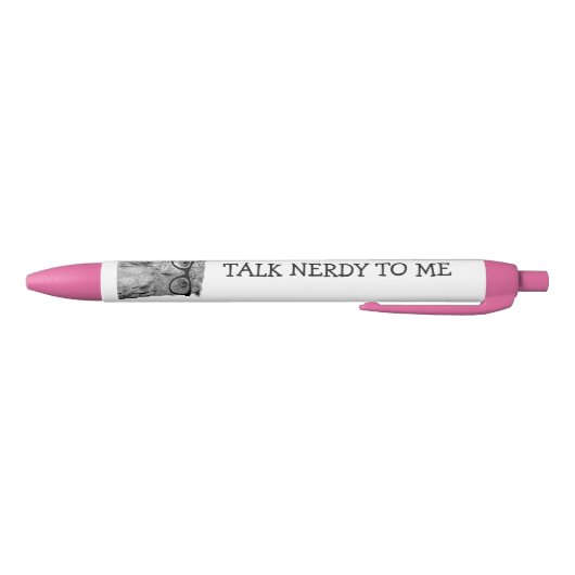 Aangepaste pennen met grappige uil die een geeky b (Bodem)