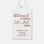 Aangepaste pensioen is spannend Laten we gewoon ch Cadeaulabel (Voorkant)