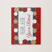 Aangepaste pensioen puzzel legpuzzel (Verticaal)