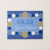 Aangepaste pensioen puzzel legpuzzel (Horizontaal)