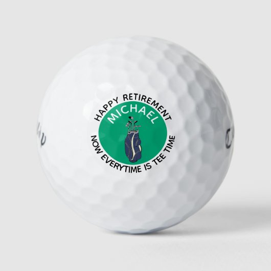 Aangepaste pensionering golfballen (Voorkant)