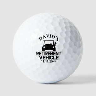 Aangepaste pensionering - Grappige gepersonaliseer Golfballen