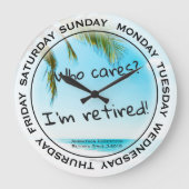 Aangepaste pensionering grote klok (Voorkant)