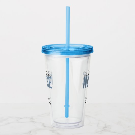 Aangepaste perioperatieve zurgen RN of zurse cadea Acryl Drinkbeker (Rechts)