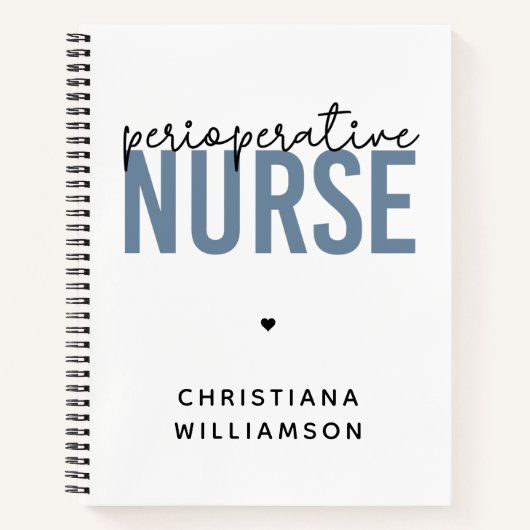Aangepaste perioperatieve zurgen RN of zurse cadea Notitieboek (Voorkant)