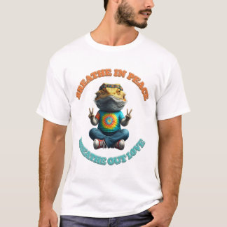 Aangepaste Personaliseer Boho Bearded Dragon Hippi T-shirt