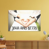 AANGEPASTE PERSONALISEERDE WEDDING FOTO STRETCHED  CANVAS AFDRUK (Insitu (Woonkamer))