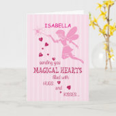 Aangepaste personaliseren Naam Verjaardag Meisje M Kaart (Gele Bloem)