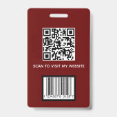 Aangepaste Personeelsfoto ID Badge (Achterkant)