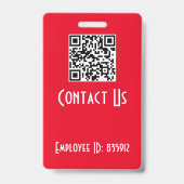 Aangepaste Personeelsfoto ID-badge Badge (Achterkant)