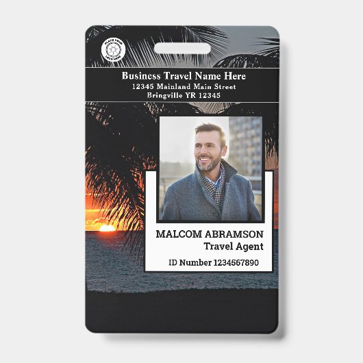 Aangepaste Personeelsfoto ID-kaart Bar Code Badge (Voorzijde)